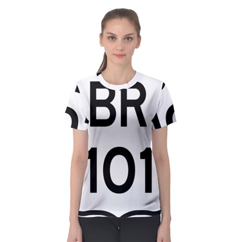 Brazil Br-101 Transcoastal Highway  Women s Sport Mesh Tee by abbeyz71