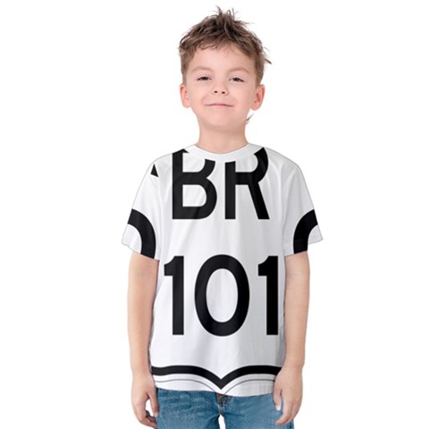 Brazil Br-101 Transcoastal Highway  Kids  Cotton Tee by abbeyz71