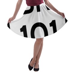 Brazil Br-101 Transcoastal Highway  A-line Skater Skirt by abbeyz71