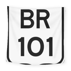 Brazil Br-101 Transcoastal Highway  Square Tapestry (large) by abbeyz71