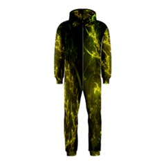 Beautiful Emerald Fairy Ferns in a Fractal Forest Hooded Jumpsuit (Kids)