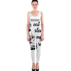 Eat, Sleep, Meditate, Repeat  Onepiece Catsuit by Valentinaart