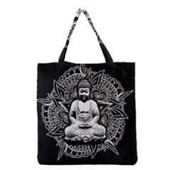 Ornate Buddha Grocery Tote Bag by Valentinaart