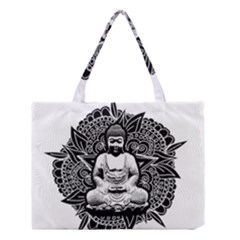 Ornate Buddha Medium Tote Bag by Valentinaart
