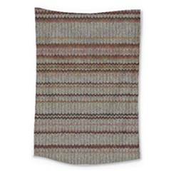 Stripy Knitted Wool Fabric Texture Large Tapestry by BangZart
