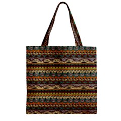 Aztec Pattern Zipper Grocery Tote Bag by BangZart