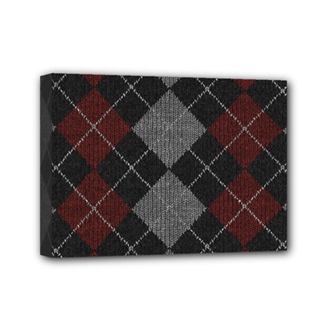 Wool Texture With Great Pattern Mini Canvas 7  X 5  by BangZart