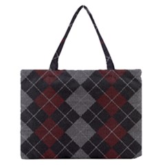 Wool Texture With Great Pattern Medium Zipper Tote Bag