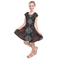 Wool Texture With Great Pattern Kids  Short Sleeve Dress