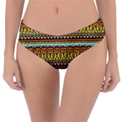 Bohemian Fabric Pattern Reversible Classic Bikini Bottoms