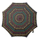 Aztec Pattern Cool Colors Hook Handle Umbrellas (Large) View1