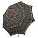 Aztec Pattern Cool Colors Hook Handle Umbrellas (Large) View2