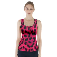 Leopard Skin Racer Back Sports Top