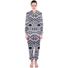 Aztec Design  Pattern Hooded Jumpsuit (ladies) 