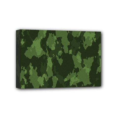 Camouflage Green Army Texture Mini Canvas 6  X 4  by BangZart