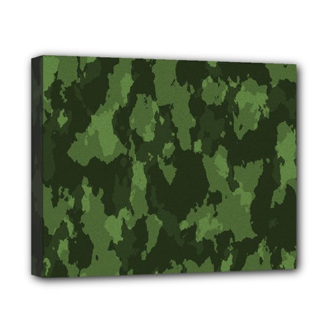 Camouflage Green Army Texture Canvas 10  X 8  by BangZart