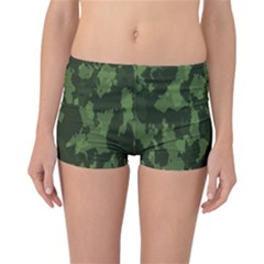 Camouflage Green Army Texture Reversible Boyleg Bikini Bottoms by BangZart