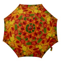 Leaves Texture Hook Handle Umbrellas (small) by BangZart