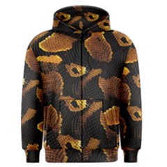 Gold Snake Skin Men s Zipper Hoodie