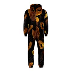 Gold Snake Skin Hooded Jumpsuit (kids)