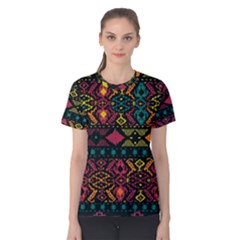 Bohemian Patterns Tribal Women s Cotton Tee