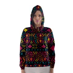 Bohemian Patterns Tribal Hooded Wind Breaker (women) by BangZart