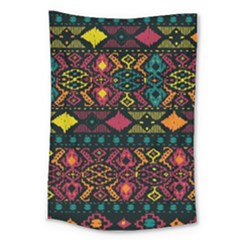 Bohemian Patterns Tribal Large Tapestry