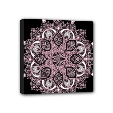 Ornate Mandala Mini Canvas 4  X 4  by Valentinaart