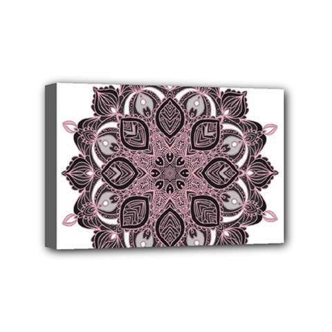 Ornate Mandala Mini Canvas 6  X 4  by Valentinaart
