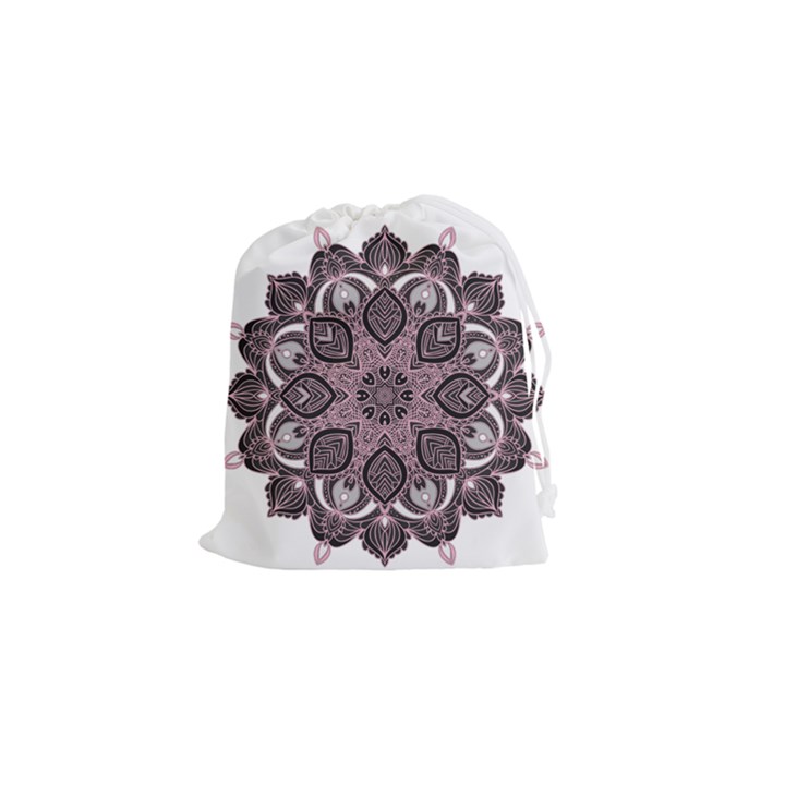 Ornate mandala Drawstring Pouches (Small) 