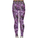 Purple flowers Classic Yoga Leggings View2