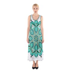 Ornate mandala Sleeveless Maxi Dress