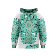 Ornate mandala Kids  Zipper Hoodie