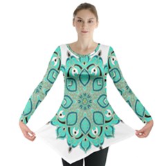 Ornate mandala Long Sleeve Tunic 