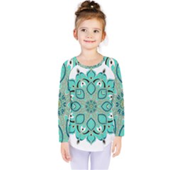 Ornate mandala Kids  Long Sleeve Tee