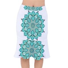 Ornate mandala Mermaid Skirt