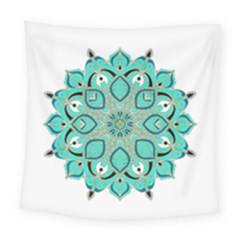 Ornate mandala Square Tapestry (Large)