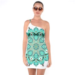 Ornate mandala One Soulder Bodycon Dress