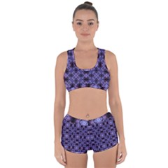 Lavender Moroccan Tilework  Racerback Boyleg Bikini Set by KirstenStar