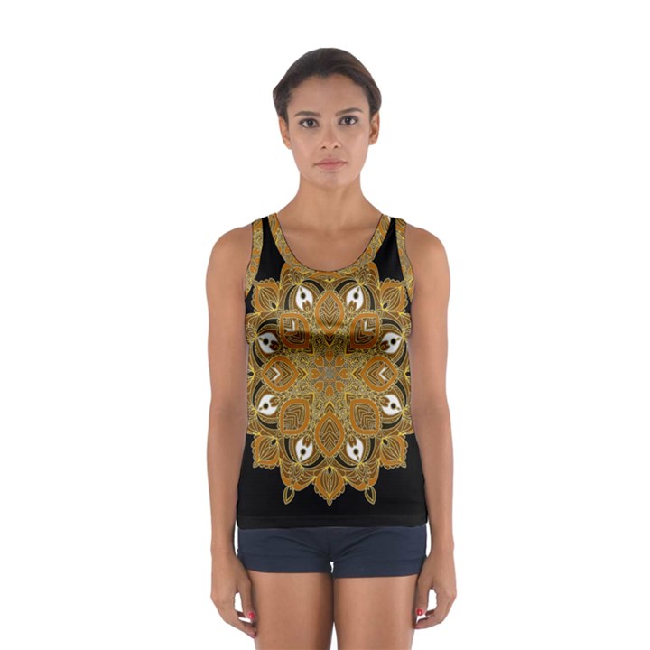 Ornate mandala Women s Sport Tank Top 