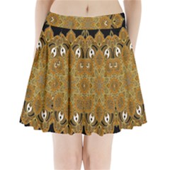 Ornate Mandala Pleated Mini Skirt by Valentinaart