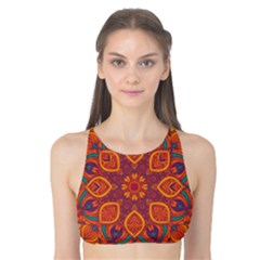 Ornate Mandala Tank Bikini Top by Valentinaart