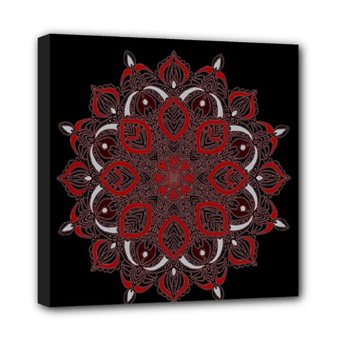 Ornate Mandala Mini Canvas 8  X 8  by Valentinaart