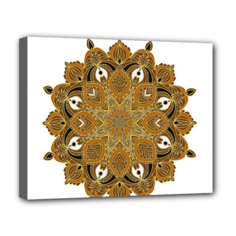 Ornate Mandala Deluxe Canvas 20  X 16   by Valentinaart