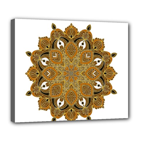 Ornate Mandala Deluxe Canvas 24  X 20  