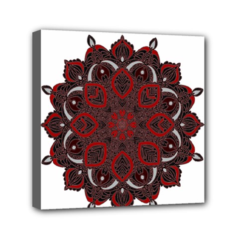 Ornate Mandala Mini Canvas 6  X 6  by Valentinaart