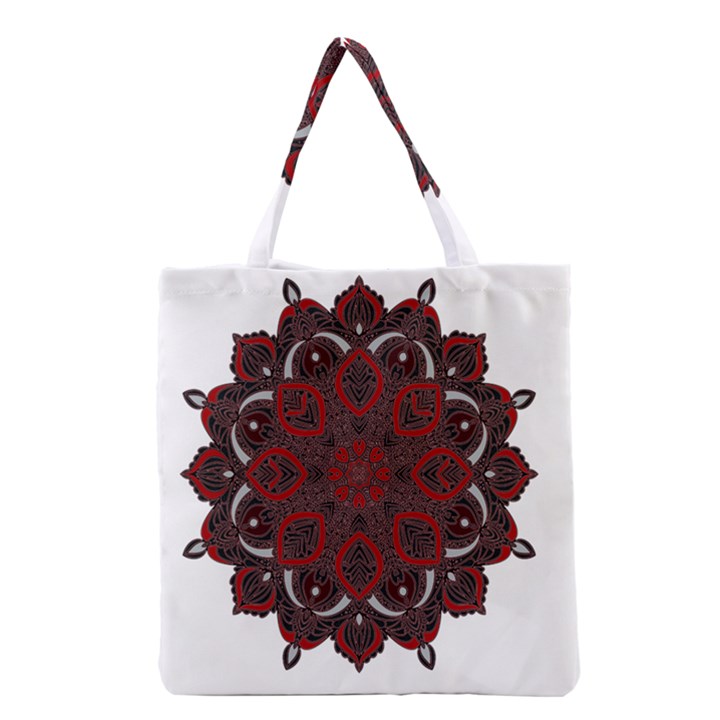 Ornate mandala Grocery Tote Bag