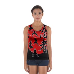 Ninja Women s Sport Tank Top  by Valentinaart