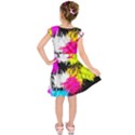 Colorful blurry paint strokes                             Kids  Short Sleeve Dress View2