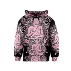 Ornate Buddha Kids  Pullover Hoodie by Valentinaart